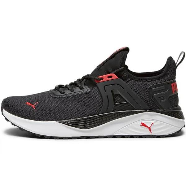 Pacer 23 Unisex Sneakers in Black/For All Time red/silver, Size 6.5 by Puma