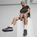 Pacer Future Unisex Sneakers in Dark Coal/Black/Pumpkin Pie, Size 8 by Puma