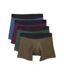 Pact Boxer Brief 4-Pack Men's Underwear Jeweled Tones : LG