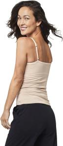 Pact Women's Organic Cotton Camisole Tank Top With Built-in Shelf Bra