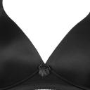 Padded Wirefree T-Shirt Bra With Wide Straps, Black / 16D by Naturana