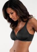 Padded Wirefree T-Shirt Bra With Wide Straps, Black / 16D by Naturana