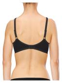 Padded Wirefree T-Shirt Bra With Wide Straps, Black / 16D by Naturana