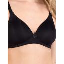 Padded Wirefree T-Shirt Bra With Wide Straps, Black / 16D by Naturana