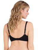 Padded Wirefree T-Shirt Bra With Wide Straps, Black / 22C by Naturana