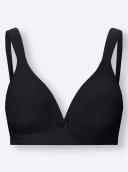 Padded Wirefree T-Shirt Bra With Wide Straps, Black / 22C by Naturana
