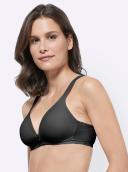 Padded Wirefree T-Shirt Bra With Wide Straps, Black / 22C by Naturana