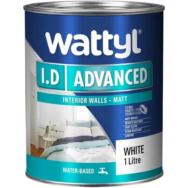 Paint Interior ID Advanced Matt White 1L Wattyl
