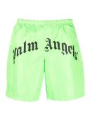 Palm Angels Curved Logo Bold Swim Shorts