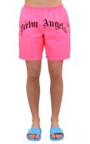 Palm Angels Curved Logo Bold Swim Shorts - Size S
