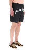 Palm Angels Curved Logo Swim Shorts Black . Size L