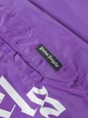 Palm Angels Curved Logo Swim Shorts Purple
