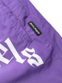 Palm Angels Curved Logo Swim Shorts Purple