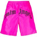 Palm Angels Logo Print Swimming Shorts Black
