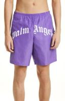 Palm Angels Logo Print Swimming Shorts Black