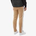 Palm Angels Mens Beige White Classic Logo-Print Jersey Jogging Bottoms XL