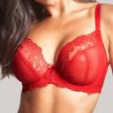 Panache Ana Plunge Bra Salsa Red 12F