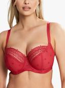 Panache Blossom Balconnet Bra - Raspberry - 12D Raspberry