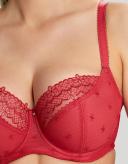 Panache Blossom Balconnet Bra - Raspberry - 12D Raspberry