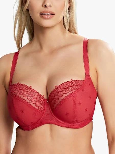 Panache Blossom Balconnet Bra - Raspberry - 12D Raspberry