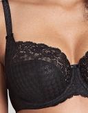 Panache Envy Underwired Balconnet Bra - Black - 16E Black