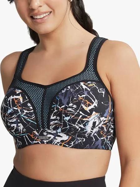 Panache Sport Underwired Sports Bra - Ink Splat - 6H Ink Splat
