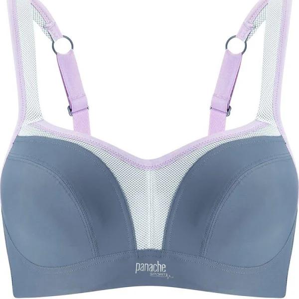 Panache Underwire Sports Bra (5021),28G,Grey