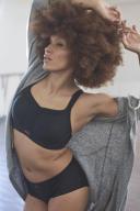 Panache Underwire Sports Bra, Black