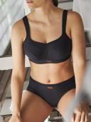 Panache Underwire Sports Bra, Black