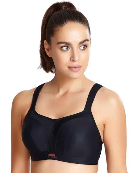 Panache Underwire Sports Bra, Black