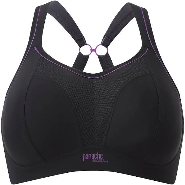 Panache Wirefree Sports Bra Black 10F