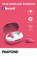 Pantone True Wireless Earbuds - Pink