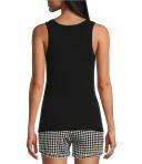 Papinelle Ribbed Shelf Bra Tank Navy