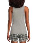 Papinelle Ribbed Shelf Bra Tank Navy