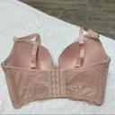 Parfait Sandrine Underwired Longline Plunge Bra - Cameo Rose - 12E