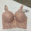 Parfait Sandrine Underwired Longline Plunge Bra - Cameo Rose - 12E