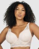 Parfait Sandrine Underwired Longline Plunge Bra - Cameo Rose - 14DD