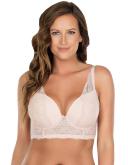 Parfait Sandrine Underwired Longline Plunge Bra - Cameo Rose - 14DD