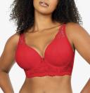 Parfait Sandrine Underwired Longline Plunge Bra - Racing Red - 16E