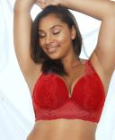 Parfait Sandrine Underwired Longline Plunge Bra - Racing Red - 16E