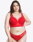 Parfait Sandrine Underwired Longline Plunge Bra - Racing Red - 16E