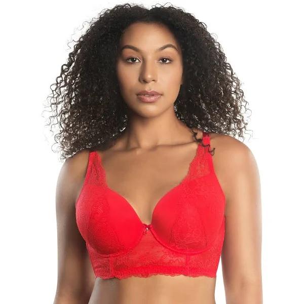 Parfait Sandrine Underwired Longline Plunge Bra - Racing Red - 16E