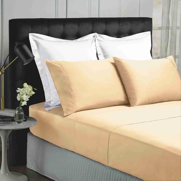 Park Avenue 500TC Soft Natural Bamboo Cotton Sheet Set Breathable Bedding - Single - Blush