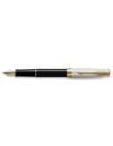 Parker Sonnet Fountain Pen Black Gold Fougere 18K Nib