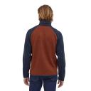 Patagonia Better Sweater 1/4 Zip Jacket Dark Blue Beige - XS