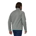 Patagonia Better Sweater 1/4 Zip Jacket Grey Turquoise Blue - L