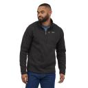 Patagonia Better Sweater 1/4 Zip Jacket Grey Turquoise Blue - L