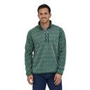 Patagonia Better Sweater 1/4 Zip Jacket Grey Turquoise Blue - S