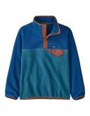 Patagonia Kids' Lightweight Synchilla Snap-T Pullover - Fungiis: Pitch Blue / XL