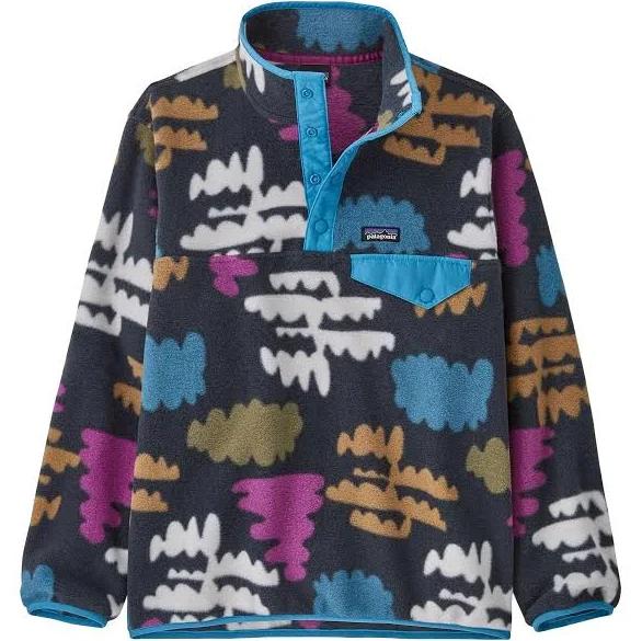 Patagonia Kids' Lightweight Synchilla Snap-T Pullover - Fungiis: Pitch Blue / XL